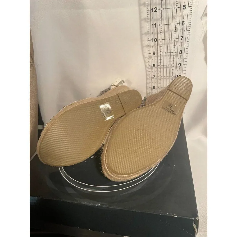 NEW Paprika Exempt-S Wedges Espadrilles 7.5" - Picture 9 of 13